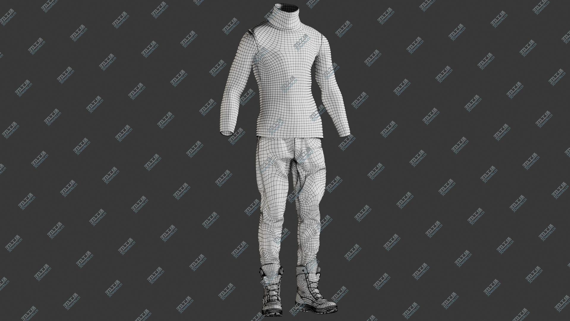 images/goods_img/20210319/Men's Jeans with Pullover and Boots 3D model/4.jpg